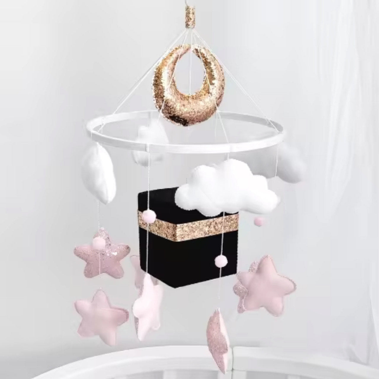 Kaaba Baby Mobile – Blossom Pink Serenity