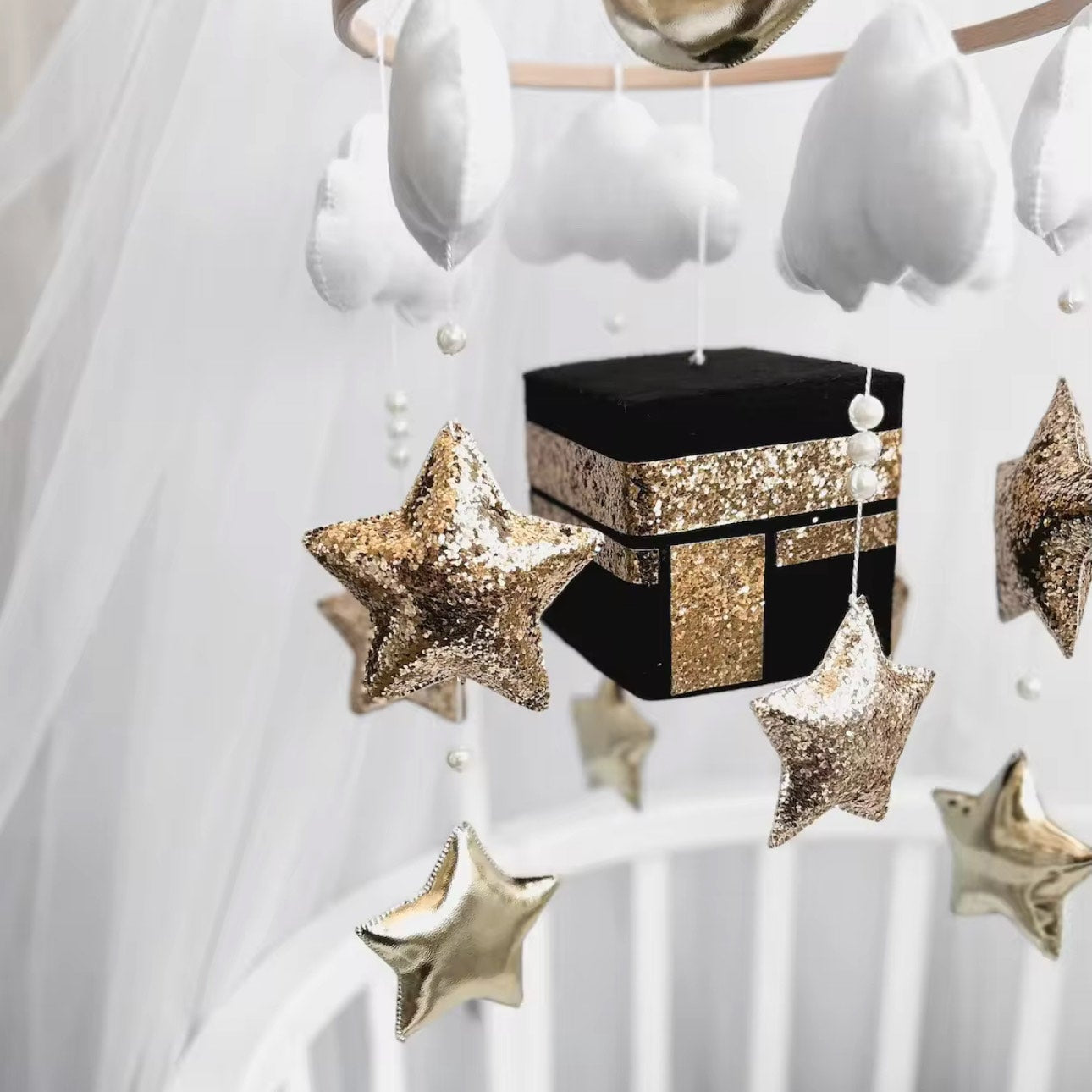 Kaaba Baby Mobile – Golden Tranquility Edition